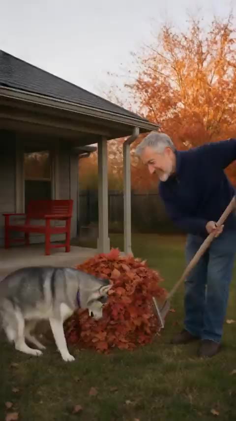 Luna and the leaf pile: a Me + my pet sample movie made with DogPoint