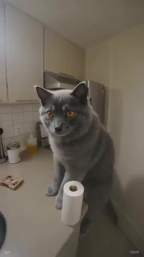 Pepper vs. the paper towels: a Security cam sample movie made with DogPoint